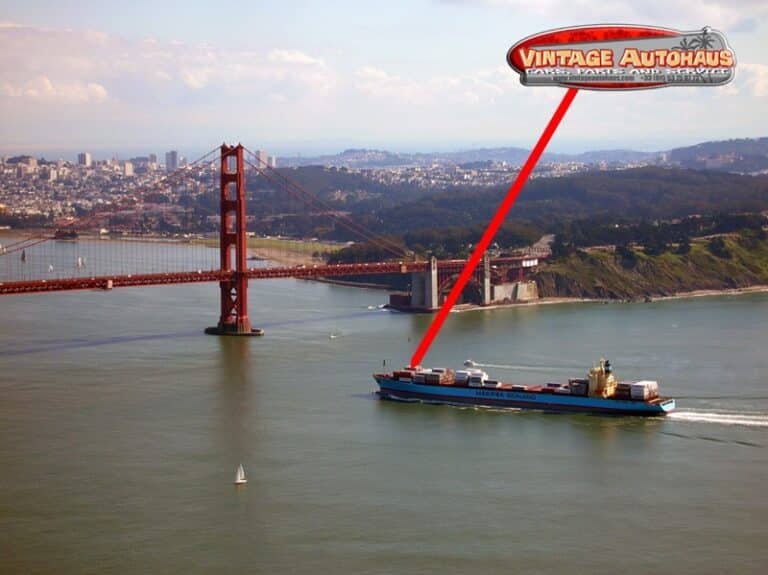 Le container dans le bateau est parti